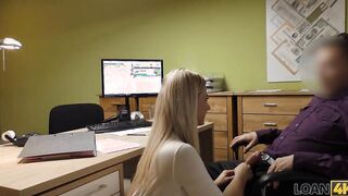 LOAN4K. Bro helps a blonde bimbos when she needs extra cash