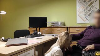 LOAN4K. Bro helps a blonde bimbos when she needs extra cash