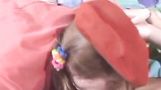 Dyke sluts shoves a ebony vibrator into her cunt