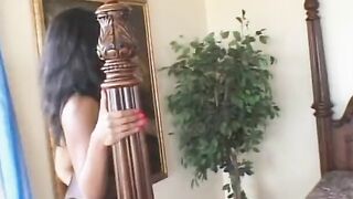 Capri inside her fishnet attire allows her anal got drilled rough