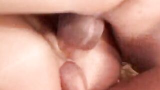 Her tight cunt is going to handle double penetration