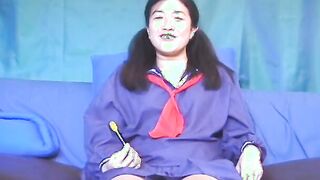 oriental college girl ride long cock