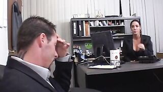 Huge hooters dark hair blows a huge dick before getting fuck