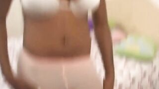 Cum blowing big titted african teenie offer fellatio