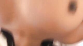 Cum blowing big titted african teenie offer fellatio