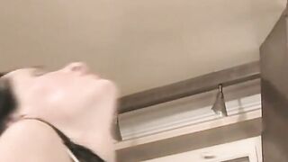 Lusty stud gets his penis blown then booty fucks adorable Goddess