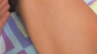 Inked teenie finger fuck into lusty session