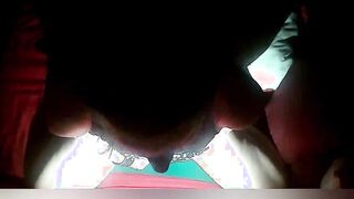View me rides my fat vibrator again
