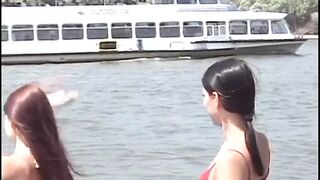 19 Yo girls are fucking each other with a clear toy