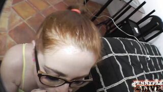 Red Penny Pax Blows It and Swallows It Like A Filthy Nympho!