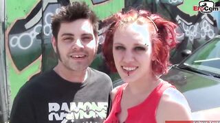 Slim red haired emo bimbos with tiny boobies pounded