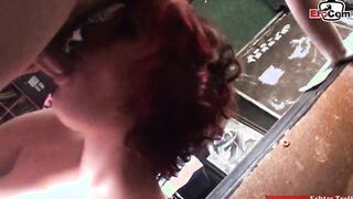 Slim red haired emo bimbos with tiny boobies pounded