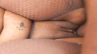 Fat lusty Cutie got her twat penetrated by the bed side