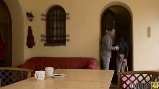 DADDY4K. Italian girls try the cock of their stepmothers boyfriend