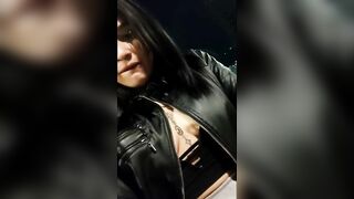 Xime is masturbating on outside places