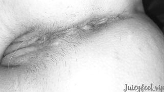 three BULLS PLOWED my TOES and my unshaved HOLES
