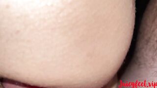 three BULLS PLOWED my TOES and my unshaved HOLES