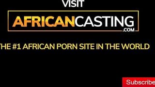 Curly Hair Ebony Will Suck White Penis to Climb to The Top