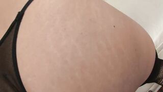 Short haired dark hair masturbates alone with huge vibrators # one