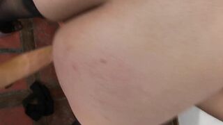 Rubia Blanca masturbates alone with long vibrators # two