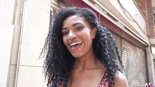 GERMAN SCOUT - HUGE SAGGY JUGS AFRICAN TINA FIRE PICKUP AND SEX