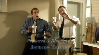 Kinky Girl gets cum for dinner into the office