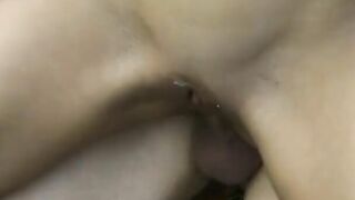Petite bitch butt-pounded outside