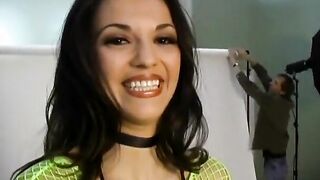 Pornstar with nice boobs blows and takes dick inside bed