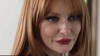 GIRLSRIMMING - Wicked red Lacy Lennon giving a juicy rimjob