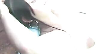 Pregnant bimbos gets her snatch licked by the jacuzzi