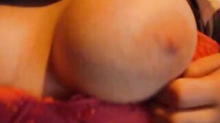 Having fun with her and cum on hooters