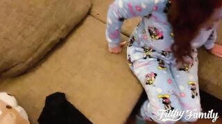 STEP DAUGHTER MEETING MY PENIS & JUMPED ON IT