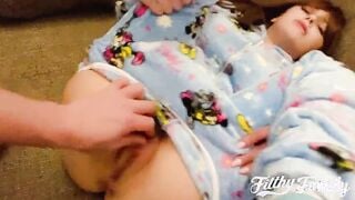STEP DAUGHTER MEETING MY PENIS & JUMPED ON IT