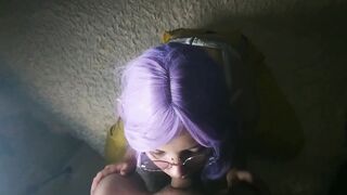 Elf porn video – After a juicy fellatio, the chick collected all the sperm with