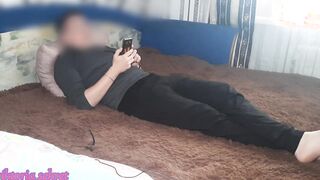 stepsister lying next to it was aroused and wanted to got an