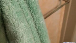 Taking A Shower solo 19 year old masturbates under the water