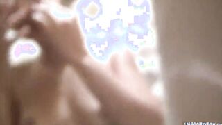 Taking A Shower solo 19 year old masturbates under the water