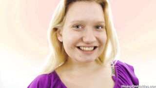 Insatiable Pregnant Blonde Gets Snatch Filled