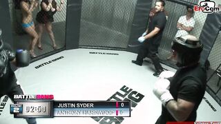 Bushy dark haired 18 yo with natural boobs fuck inside the boxing r