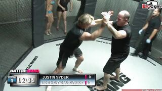 Bushy dark haired 18 yo with natural boobs fuck inside the boxing r