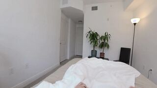 Stepmom Seduces Stepson into the morning
