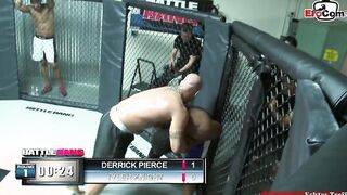 Mma porn video – Blonde thot with natural breasts fucks inside a boxing ring
