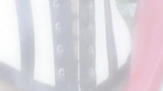 Pvc Hot throws legs inside the air as snatch is plugged