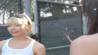 Maya Hills and Rachel Starr Goddess lesbians lick each other
