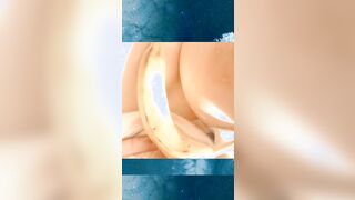 Hard slapping with a banana