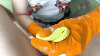 Bae college girl jerks off her professor inside the WC for agrade