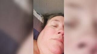 BBW slave orgasm face, groaning and screaming