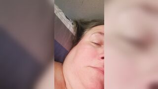 BBW slave orgasm face, groaning and screaming