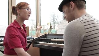 Homemade anal lessons for this ginger 19 year old