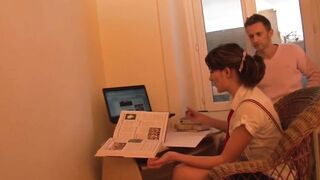 Homemade Anal Lessons For This Dark Haired Teenagers # three